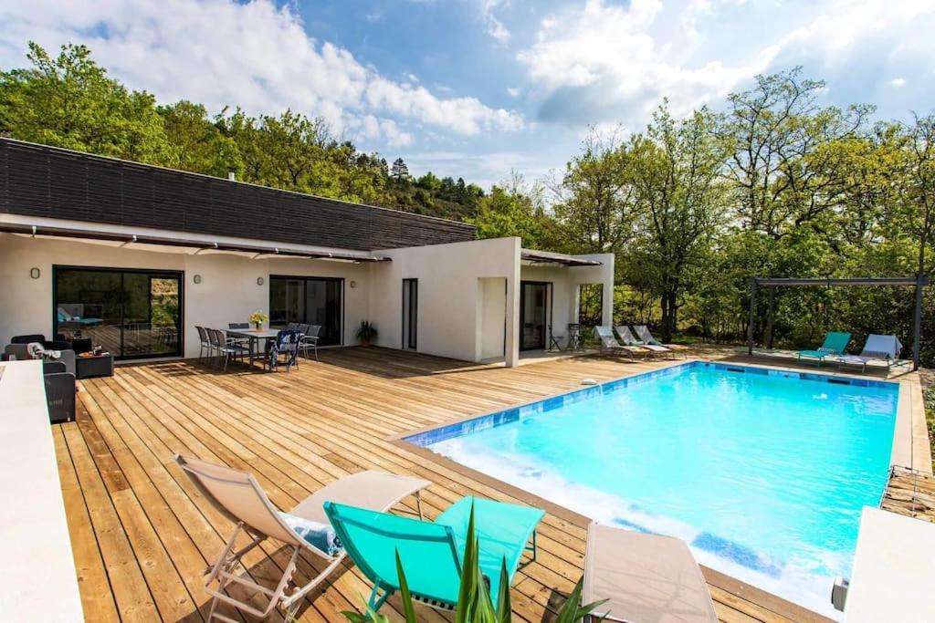 Villa Blanche, Contemporary, Cathars, Couiza, Carcassonne Eksteriør billede